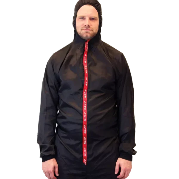 CTW Black Nylon & Carbon Fiber Paint Suit